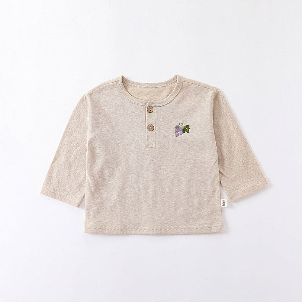 MyKids-USA® Embroidered Pattern Simple Style Soft Cotton Shirt