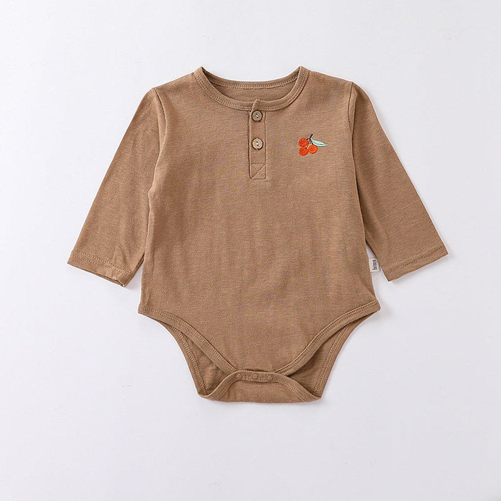 MyKids-USA® Embroidered Graphic Long Sleeve bodysuit