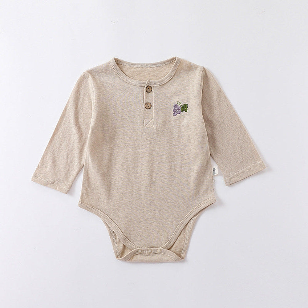 MyKids-USA® Embroidered Graphic Long Sleeve bodysuit