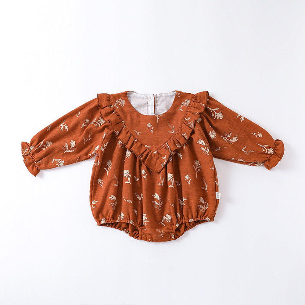 MyKids-USA® Flower Pattern Vintage Style Cute bodysuit
