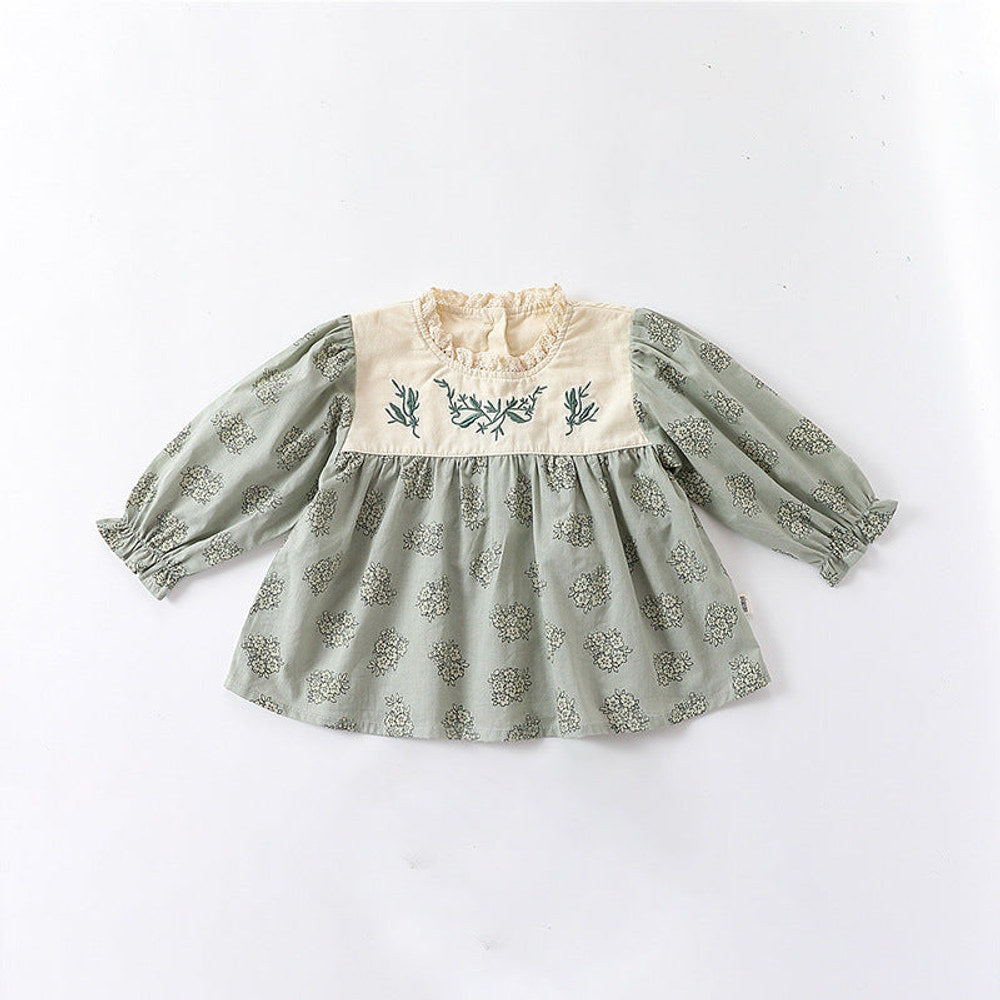 MyKids-USA® Floral Pattern Lace Patched Design Clothes Sets & bodysuit