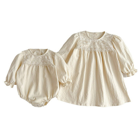 MyKids-USA® Sweet Style Mesh Patched Design Outfits