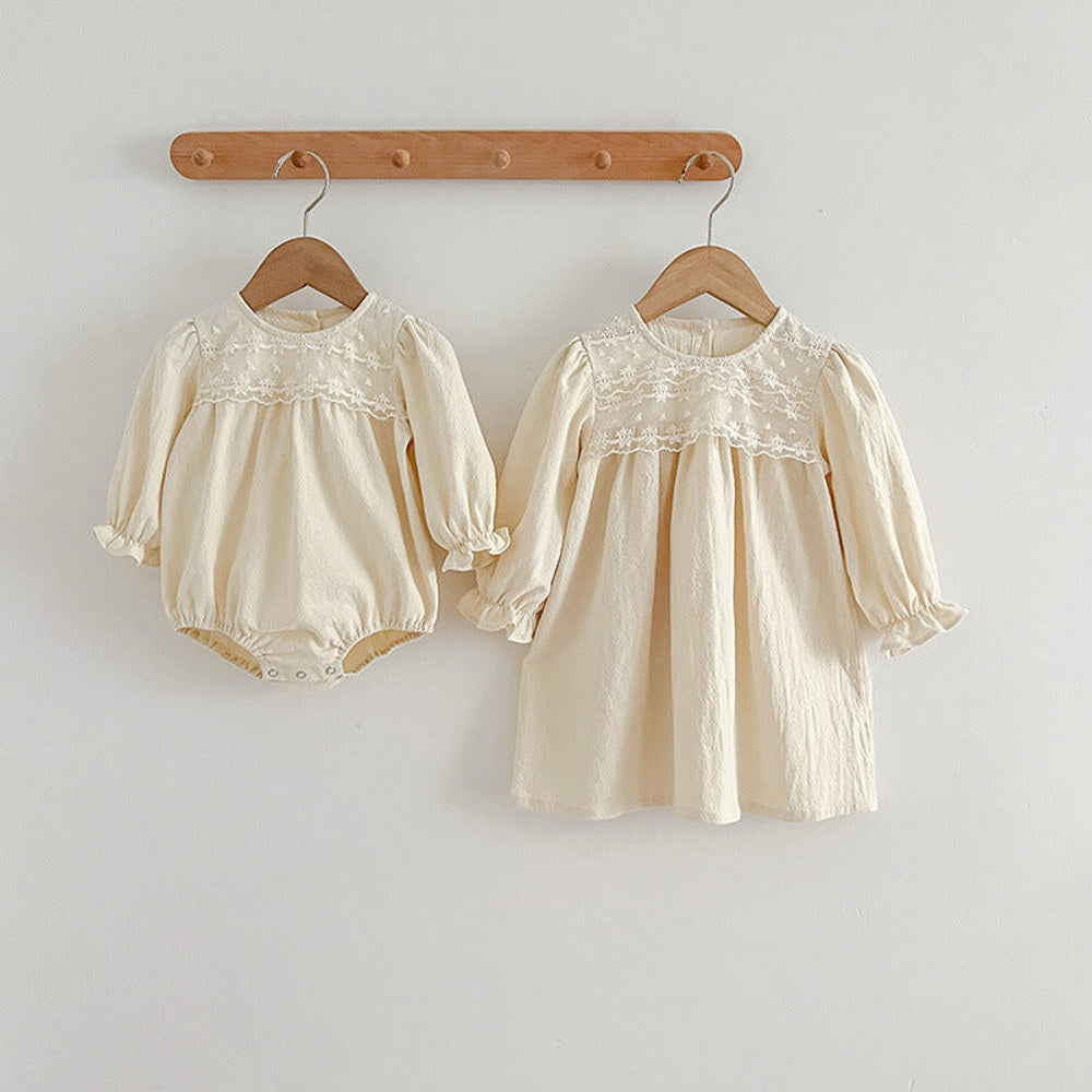 MyKids-USA® Sweet Style Mesh Patched Design Outfits