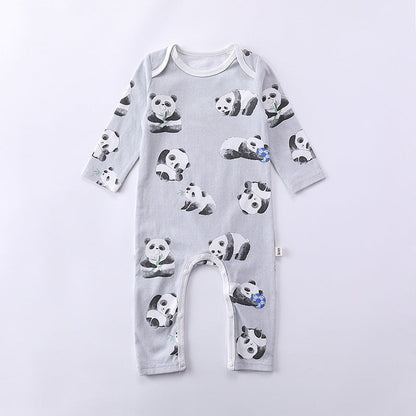 MyKids-USA® Cartoon Graphic Long Sleeve Outgoing Rompers