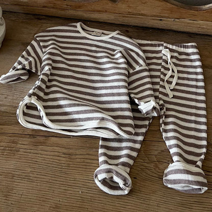 MyKids-USA® Waffle Knitted Fabric Loose Comfy Set