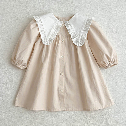 MyKids-USA® College Style Big Collar Fashion bodysuit & Dress