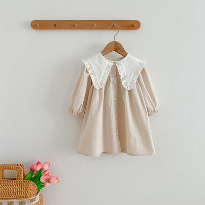 MyKids-USA® College Style Big Collar Fashion bodysuit & Dress