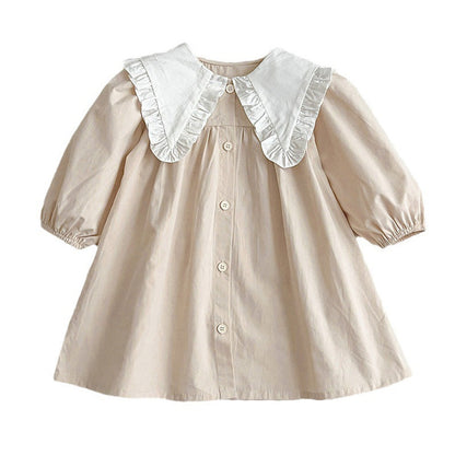 MyKids-USA® College Style Big Collar Fashion bodysuit & Dress
