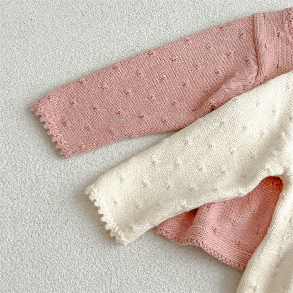 MyKids-USA® Arrivals Baby Girls Sweety Laces Round Collars Long-Sleeved Cardigan