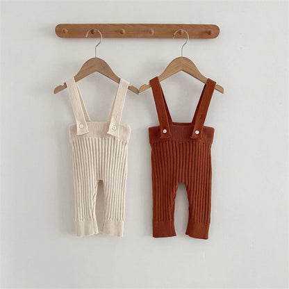 MyKids-USA® Solid Color Knitted Overalls Quality