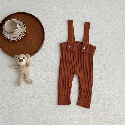 MyKids-USA® Solid Color Knitted Overalls Quality