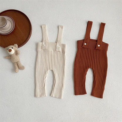 MyKids-USA® Solid Color Knitted Overalls Quality
