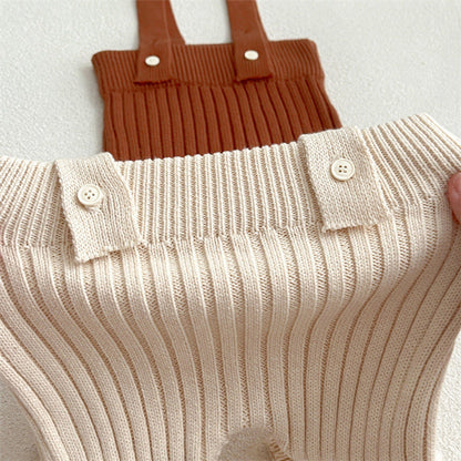MyKids-USA® Solid Color Knitted Overalls Quality