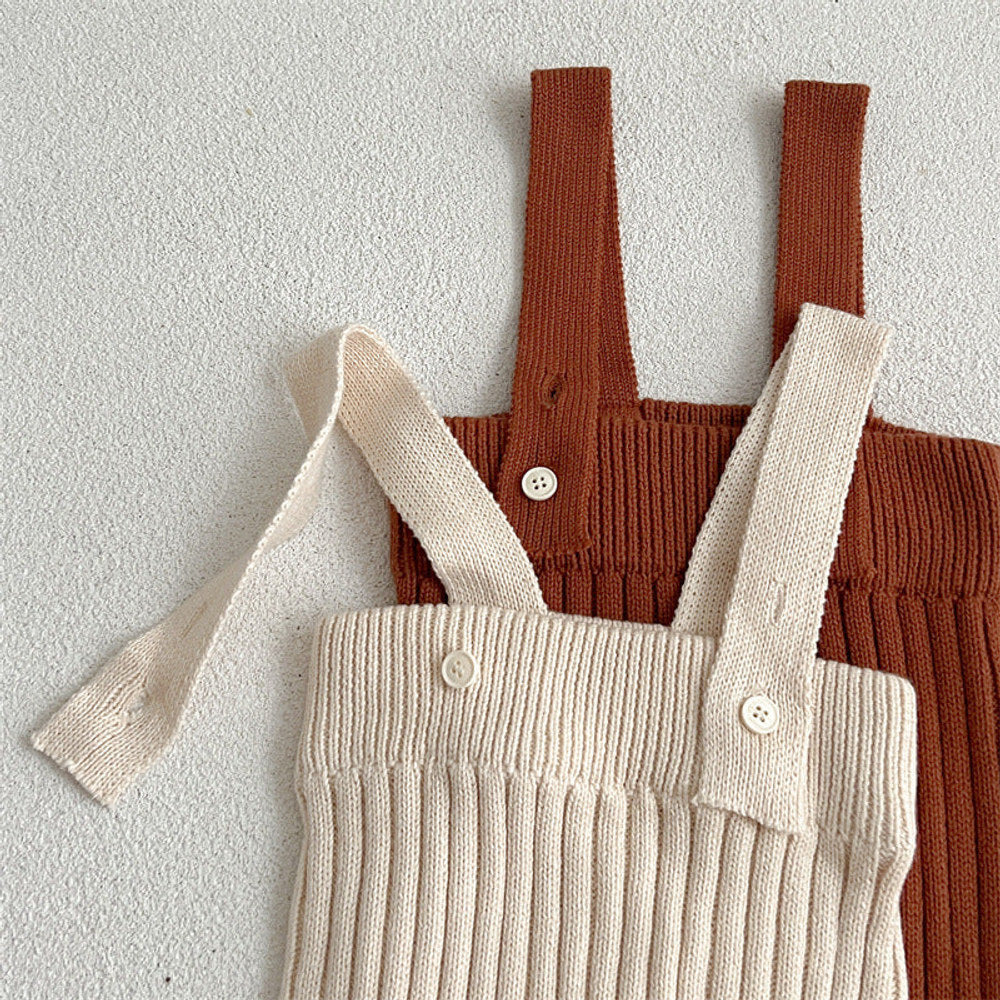 MyKids-USA® Solid Color Knitted Overalls Quality