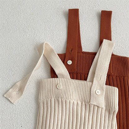 MyKids-USA® Solid Color Knitted Overalls Quality