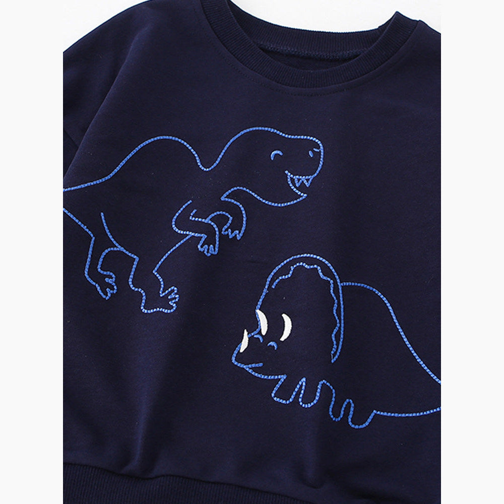 MyKids-USA® Baby Boy Cartoon Print Pattern Comfy Cotton Pullover