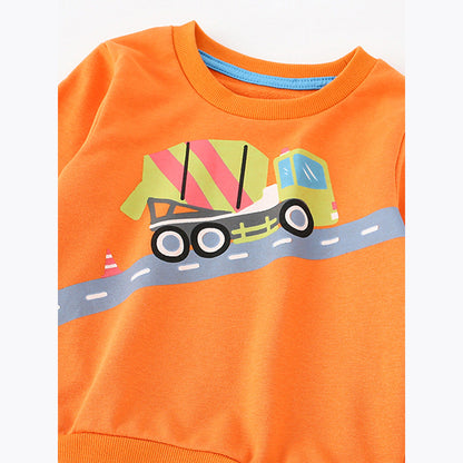 MyKids-USA® Baby Boy Cartoon Print Pattern Comfy Cotton Pullover