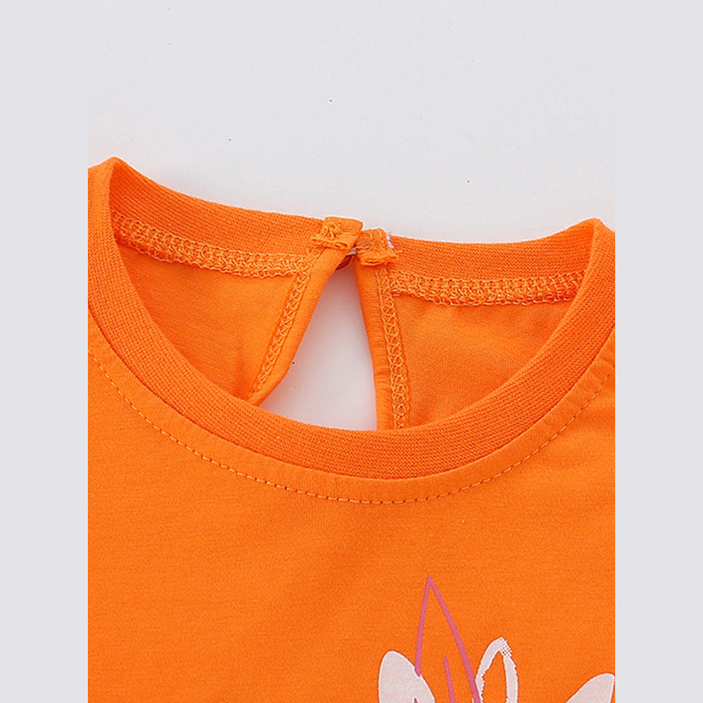 MyKids-USA® Baby Girl Cartoon Print Pattern Comfy Cotton Top Shirt