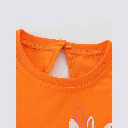 MyKids-USA® Baby Girl Cartoon Print Pattern Comfy Cotton Top Shirt