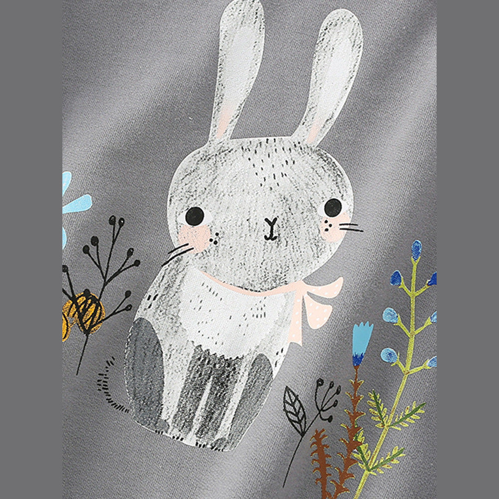MyKids-USA® Baby Girl In Cartoon Print Pattern Comfy Cotton Pullover