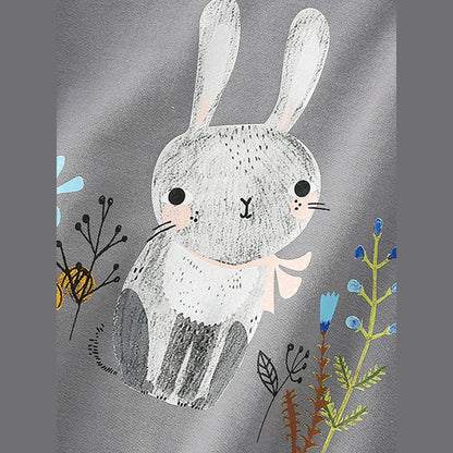 MyKids-USA® Baby Girl In Cartoon Print Pattern Comfy Cotton Pullover