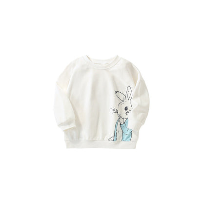 MyKids-USA® Baby Girl In Cartoon Print Pattern Comfy Cotton Pullover