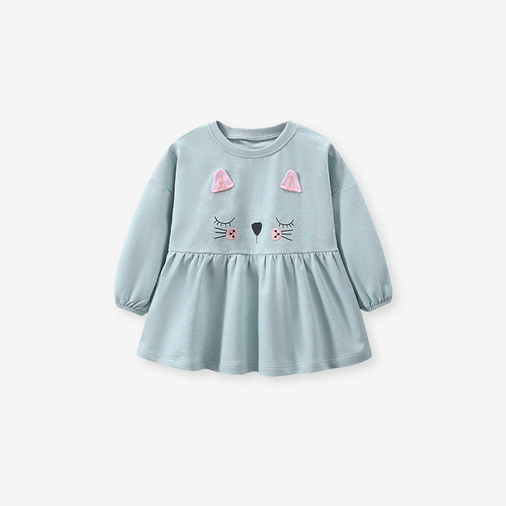 MyKids-USA® Baby Girl Cat Pattern Design Pullover With Long Leggings Sets
