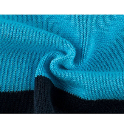 MyKids-USA® Baby Boy Color Patchwork Crew Neck Long Sleeve Knitwear Pullover