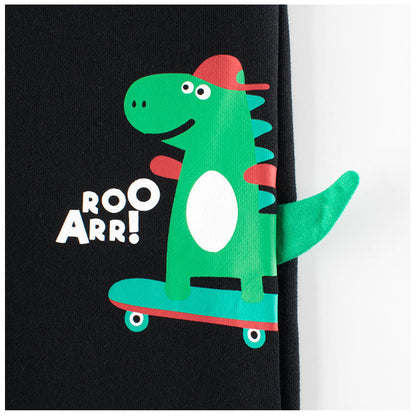 MyKids-USA® Children Boys Dinosaur Skating Cartoon Sports Trousers With Pockets