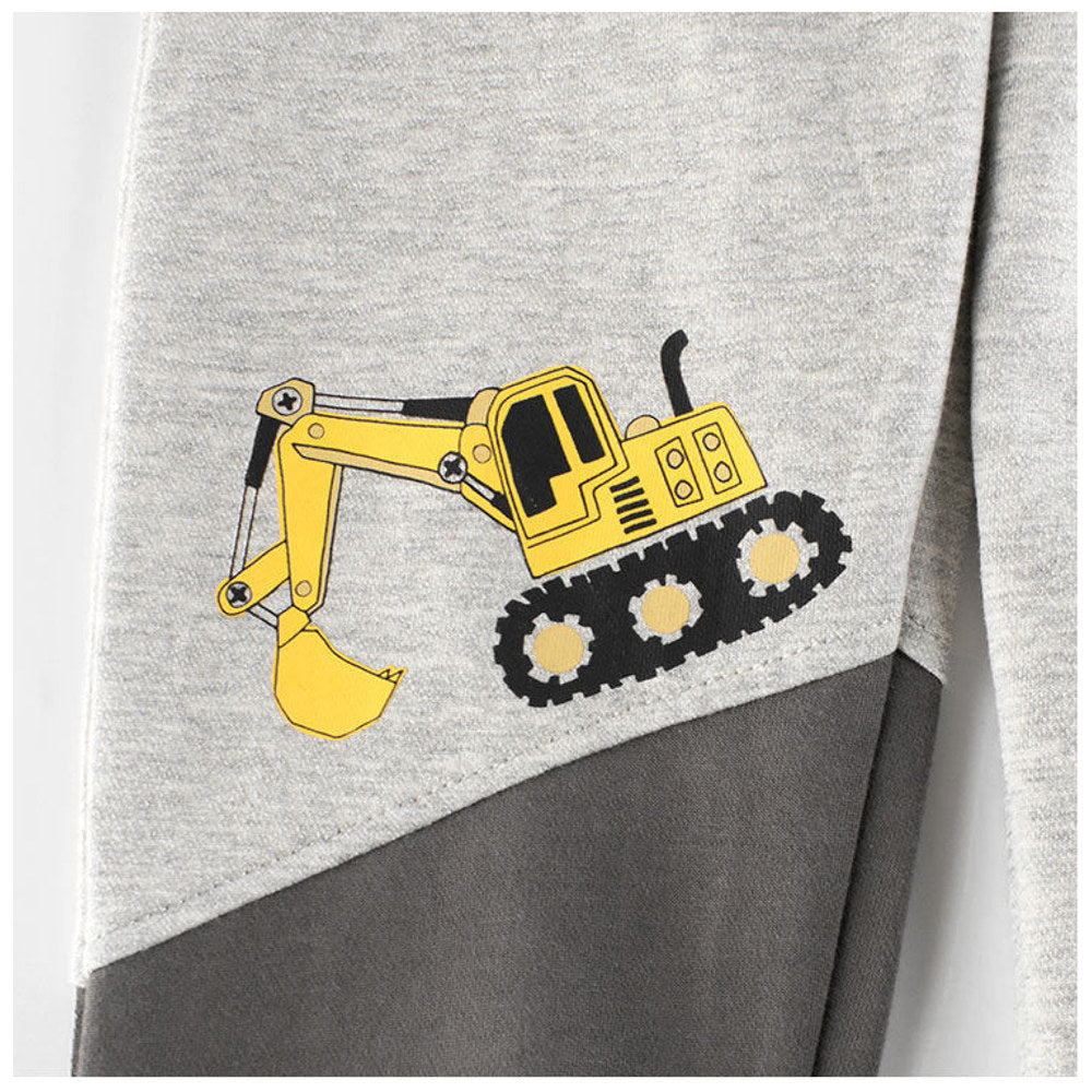 MyKids-USA® Children Boys Excavator Descending Cartoon Sports Trousers With Pockets