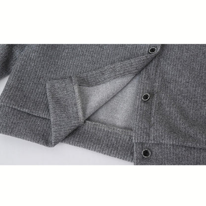 MyKids-USA® Girls Single Breasted Cardigan Tops Black Dress Sets