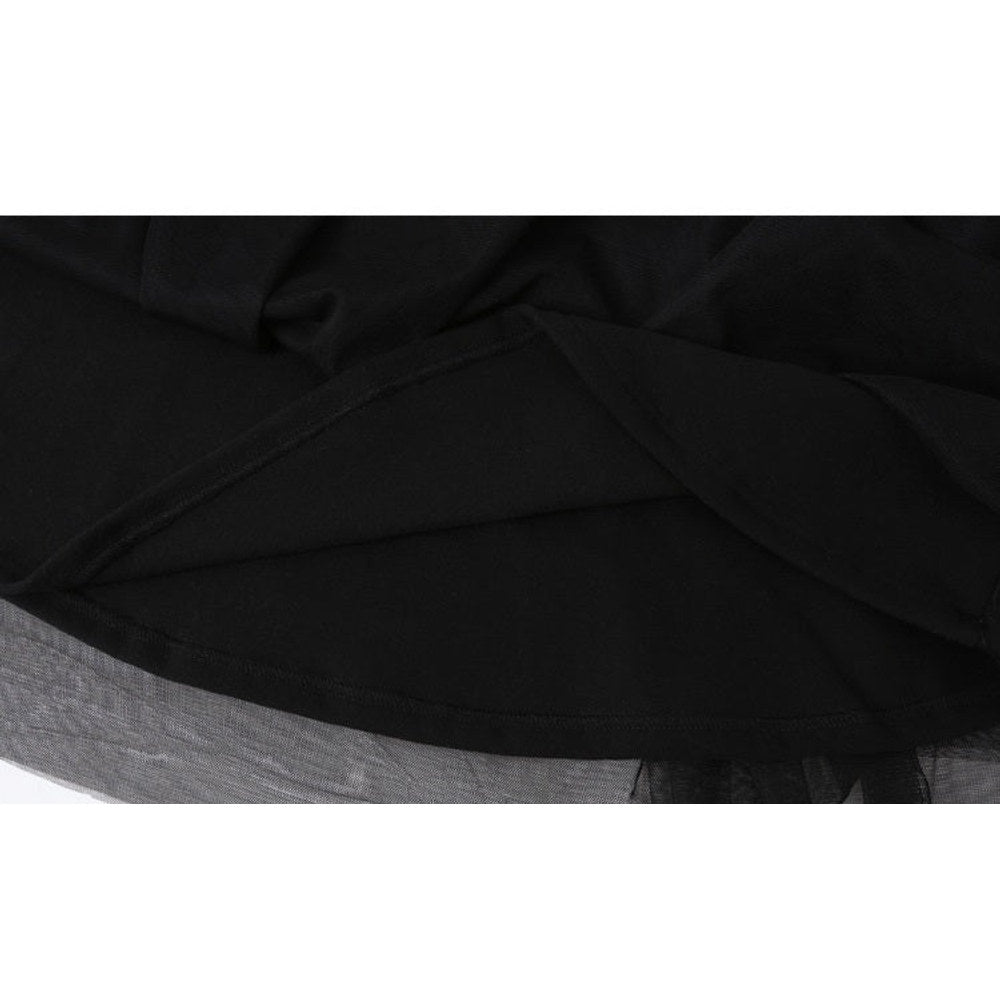 MyKids-USA® Girls Single Breasted Cardigan Tops Black Dress Sets