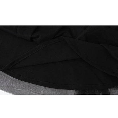 MyKids-USA® Girls Single Breasted Cardigan Tops Black Dress Sets