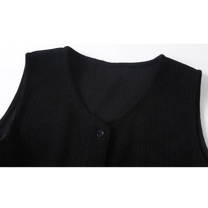 MyKids-USA® Girls Striped Pullover Tops Black Dress Sets