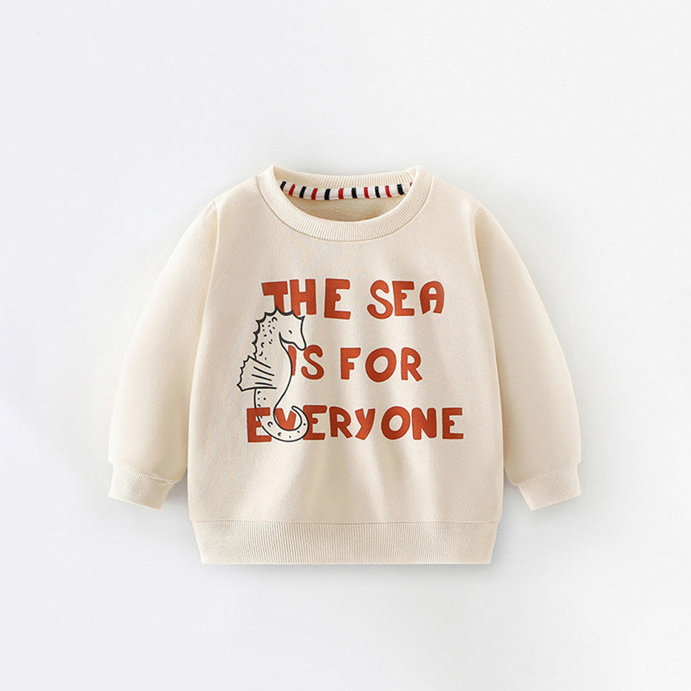 MyKids-USA® Boys Cartoon Pattern Printing Crew Neck Casual Pullover