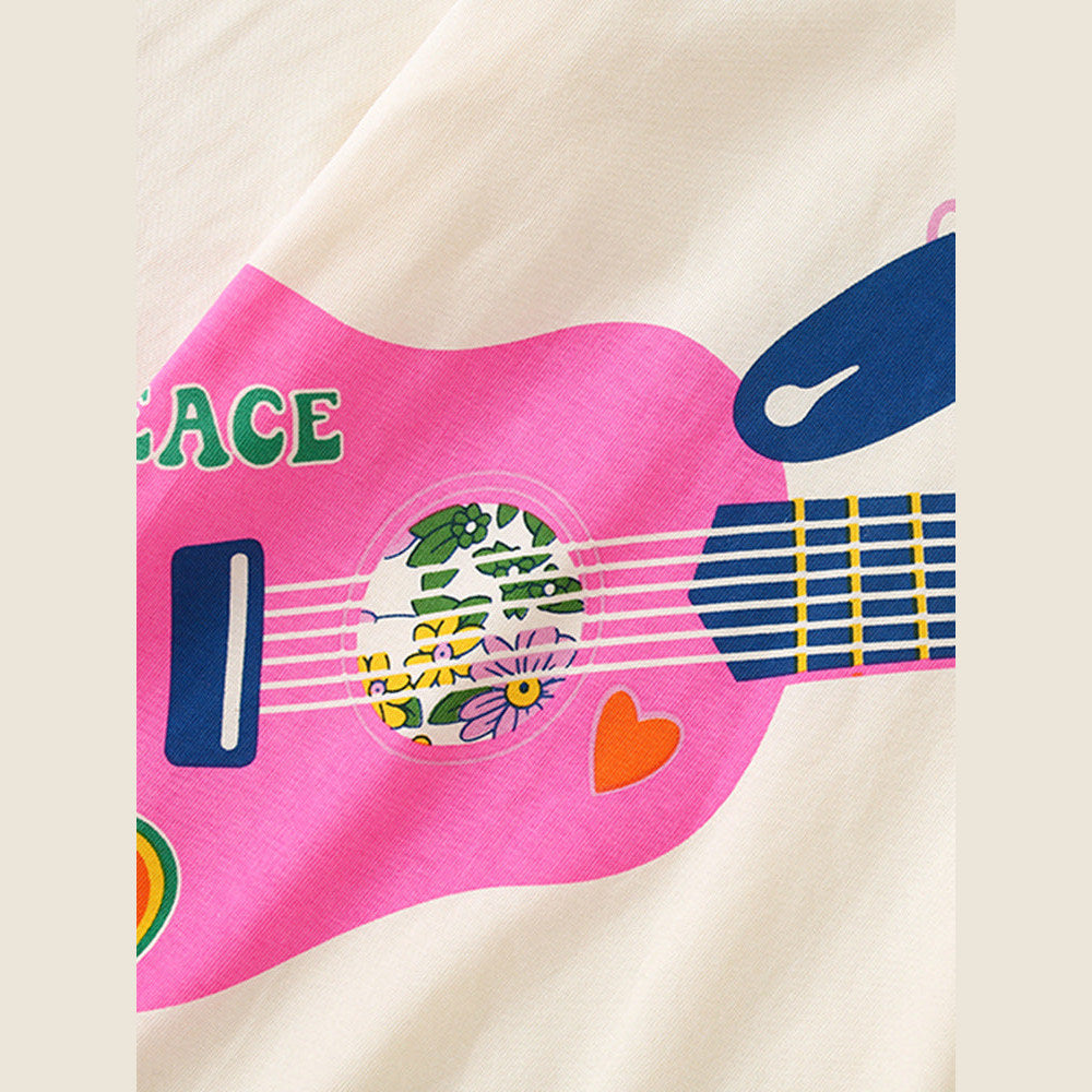 MyKids-USA® Girls Cartoon Printing Pattern Comfy Cotton Top Pullover