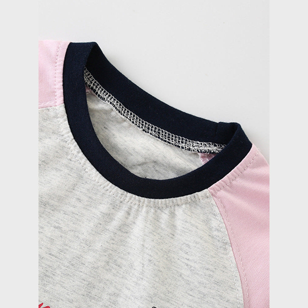 MyKids-USA® Girls Cartoon Printing Pattern Comfy Cotton Top Pullover