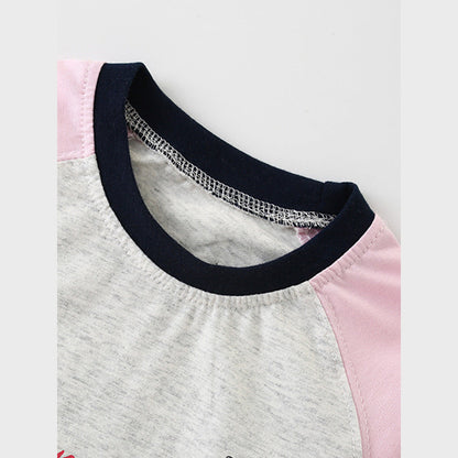 MyKids-USA® Girls Cartoon Printing Pattern Comfy Cotton Top Pullover