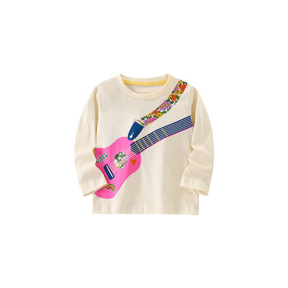 MyKids-USA® Girls Cartoon Printing Pattern Comfy Cotton Top Pullover