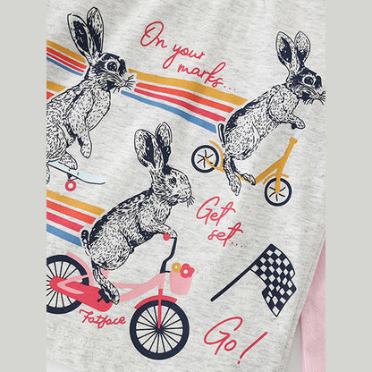 MyKids-USA® Girls Cartoon Printing Pattern Comfy Cotton Top Pullover