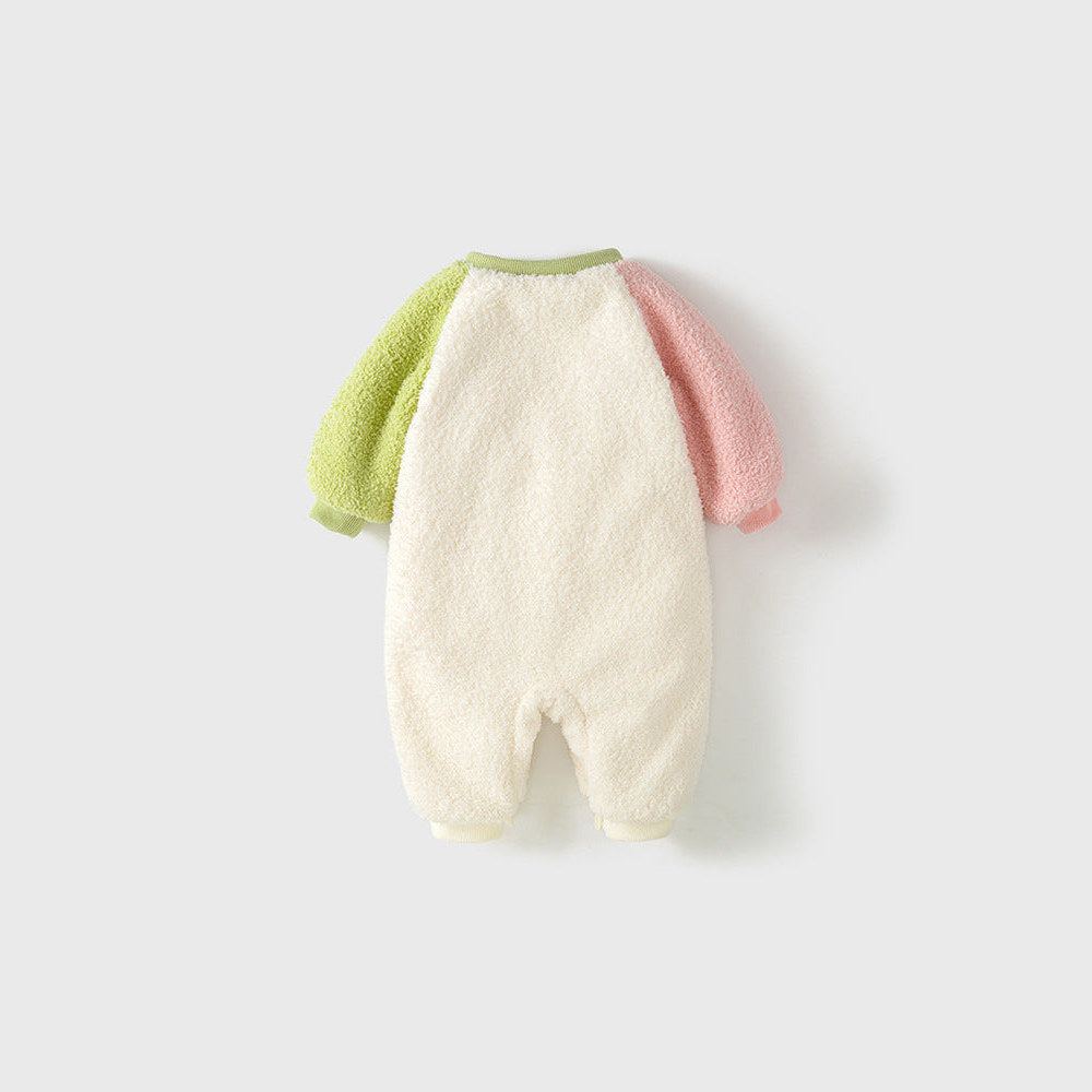 MyKids-USA® Baby Girl Rabbit Cartoon Thick Home Clothes Romper