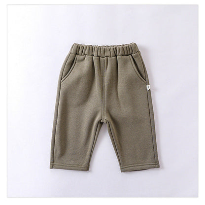 MyKids-USA® Infant Baby Girls 4-Colors Velvet-In Pants