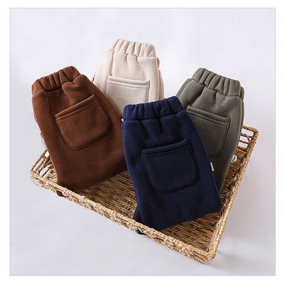 MyKids-USA® Infant Baby Girls 4-Colors Velvet-In Pants