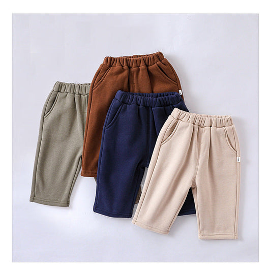 MyKids-USA® Infant Baby Girls 4-Colors Velvet-In Pants