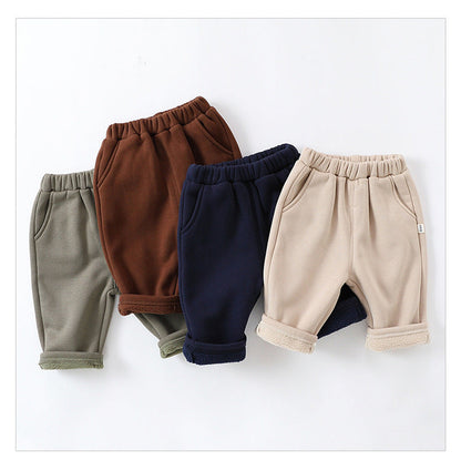 MyKids-USA® Infant Baby Girls 4-Colors Velvet-In Pants