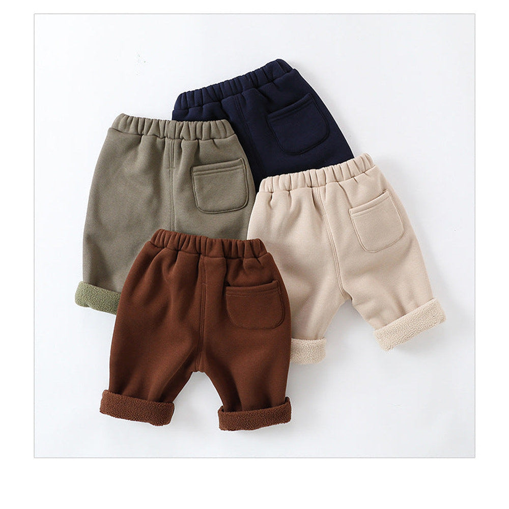 MyKids-USA® Infant Baby Girls 4-Colors Velvet-In Pants