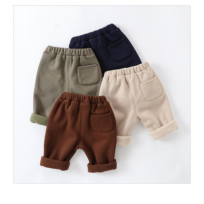 MyKids-USA® Infant Baby Girls 4-Colors Velvet-In Pants