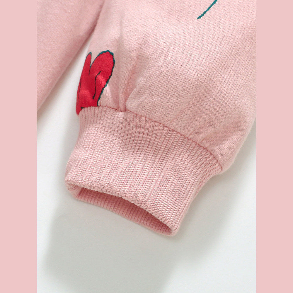 MyKids-USA® Grils Baby Kids Long Sleeve Floral Pink Princess Dress