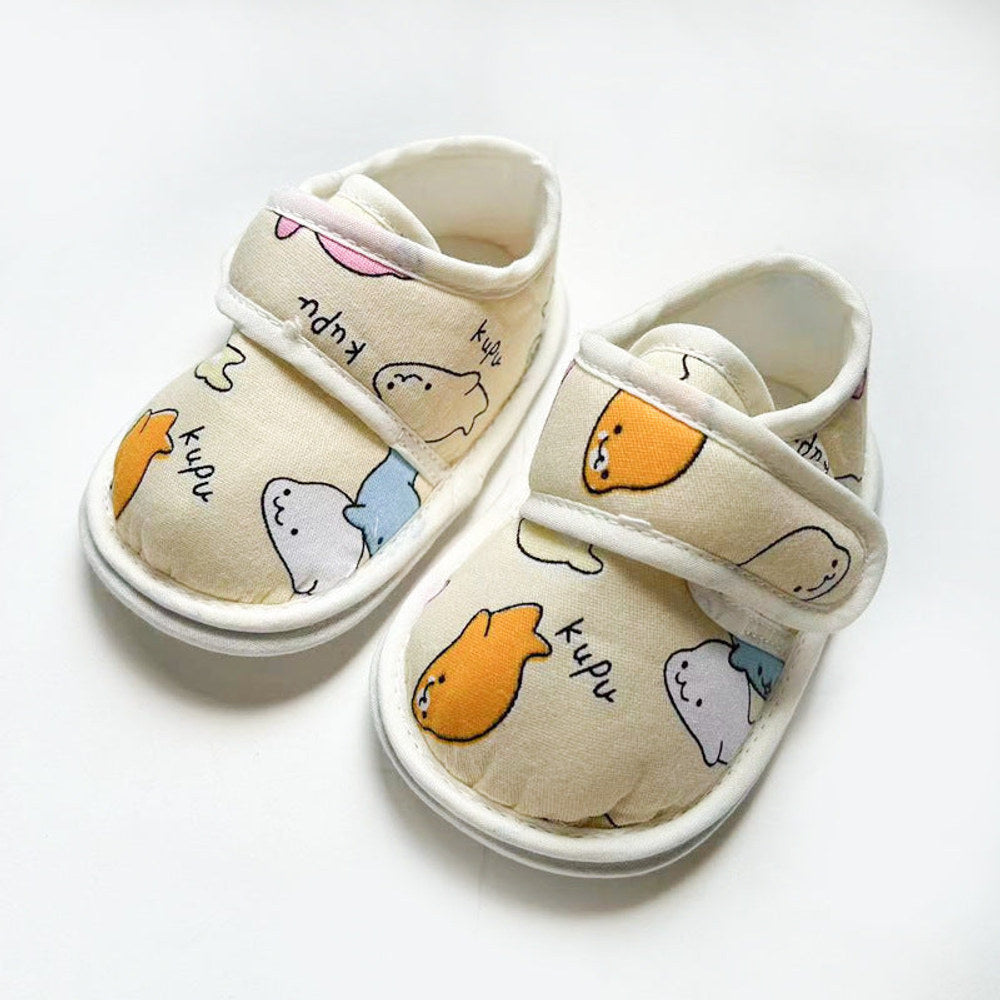 MyKids-USA® Cartoon Soft Antiskid Hook And Loop Shoes Low