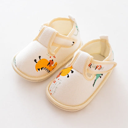 MyKids-USA® Cartoon Soft Antiskid Hook And Loop Shoes Low